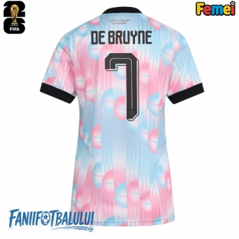 Belgia Kevin De Bruyne #7 Echipament de Fotbal Replică Mondial 2026 Femei Deplasare